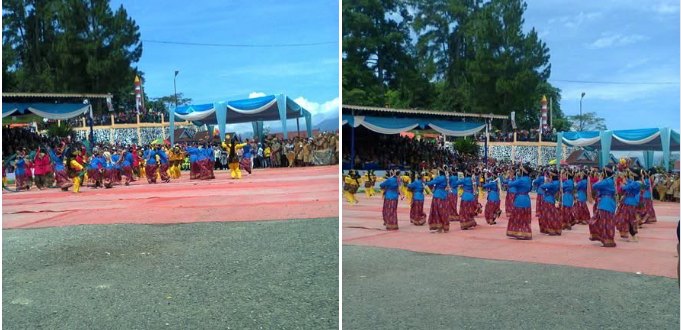 Tari massal di lapangan dermaga, FMPDK XVI 2017