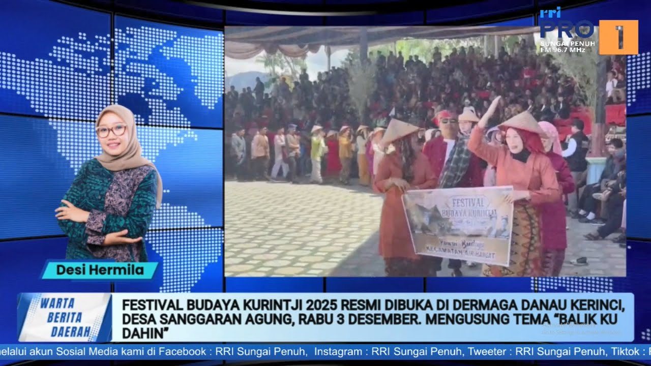 Berita pembukaan Festival Budaya Kurintji 2025